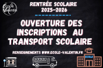 Ouverture des inscriptions au transport scolaire pour la rentrée de septembre 2025