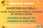 Horaire d'été de votre mairie